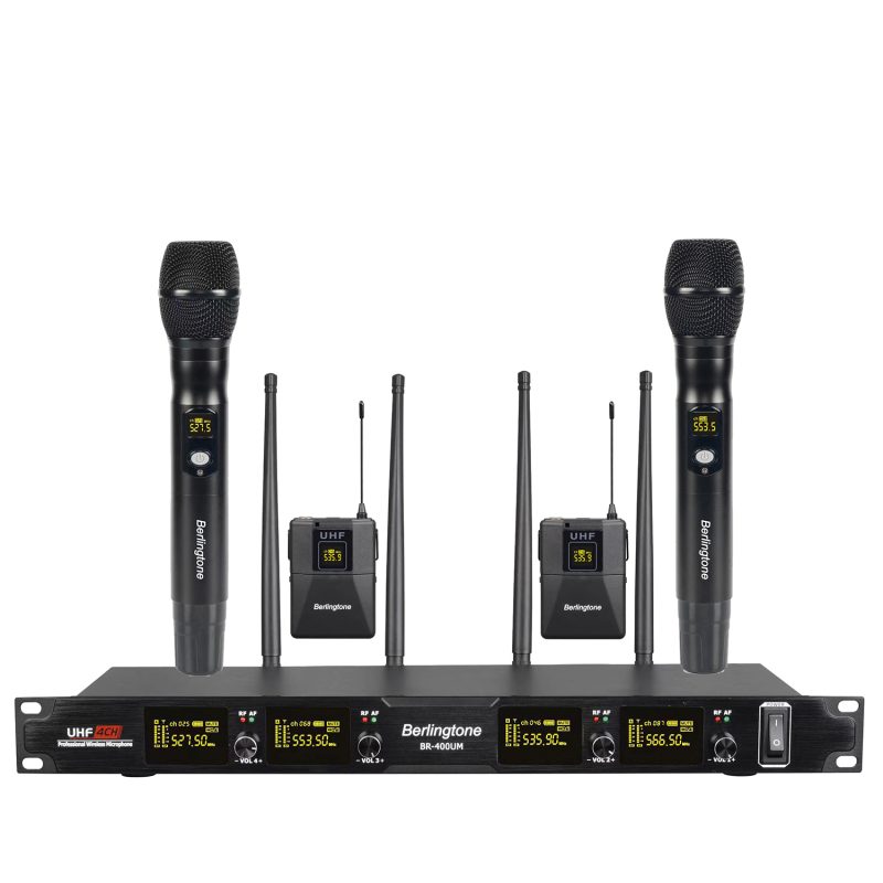 Berlingtone BR402UM, Professional 4Channel UHF Wireless Microphone