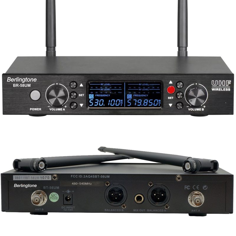 Berlingtone BR58UM, UHF Wireless Microphone systems, 120 Adjustable