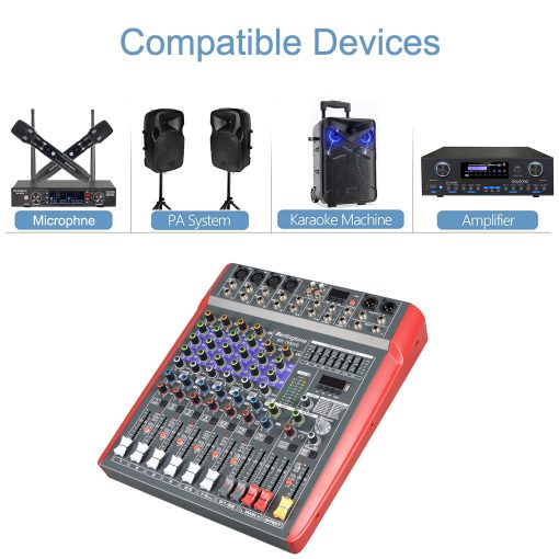 Berlingtone BR-78MX, 8 - Channel Bluetooth Studio Audio Mixer - DJ ...