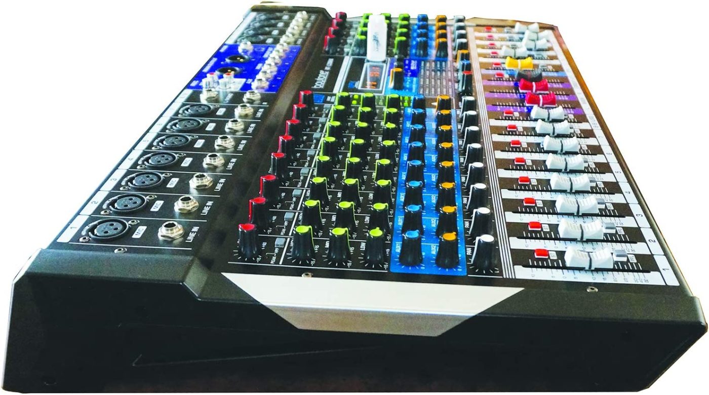 BT120MX, 12 Channel Bluetooth Studio Audio Mixer DJ Sound