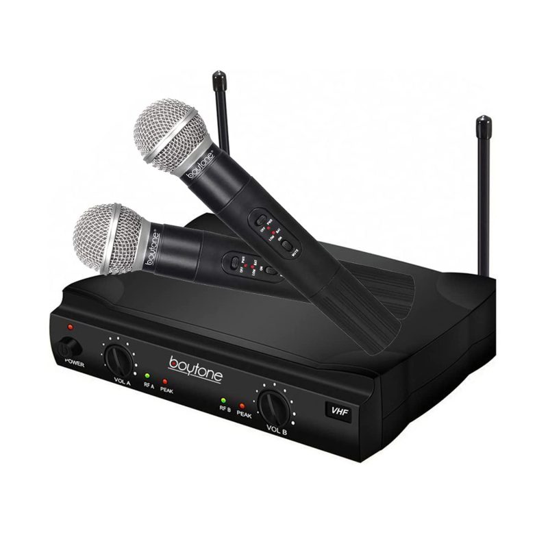 BT-42VM Dual VHF Fixed Channel Wireless Microphone System - Berlingtone